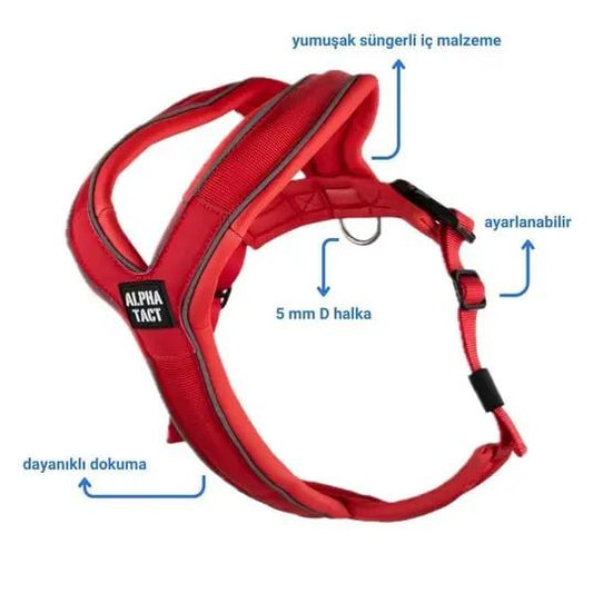 Soft Göğüs Tasması Siyah - Alpha-Tact