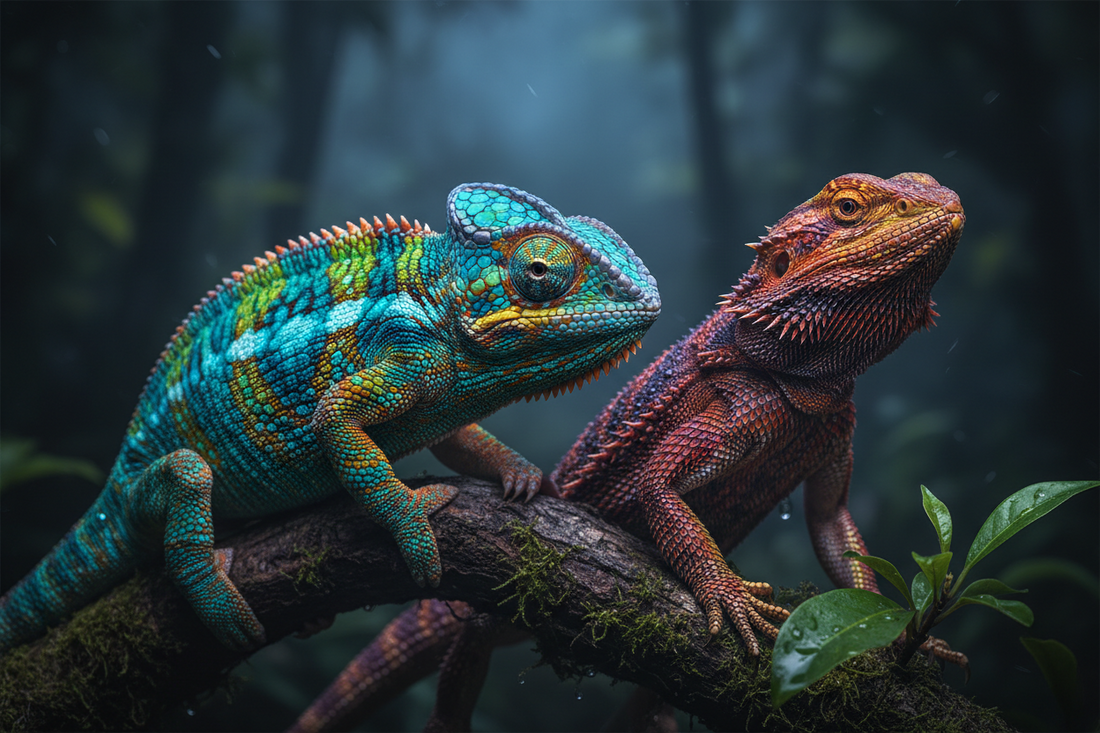 Evde Bukalemun ve Sakallı Ejder (Bearded Dragon) Bakımı: Teraryum Kurulumu, Beslenme ve Türkiye'deki Yasallık Durumu