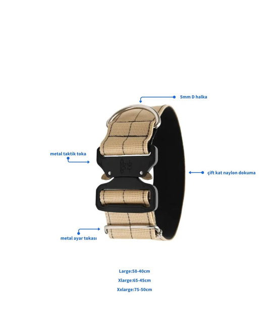 5cm Taktik Boyun Tasması - Alpha-Tact