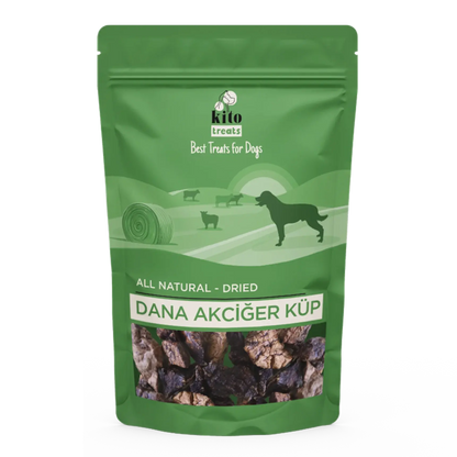 Kito Dana Akciğer Küp Atıştırmalık Köpek Ödül Maması %100 Doğal, Glutensiz, Organik 100 gr - Alpha-Tact