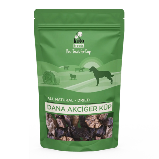 Kito Dana Akciğer Küp Atıştırmalık Köpek Ödül Maması %100 Doğal, Glutensiz, Organik 100 gr - Alpha-Tact