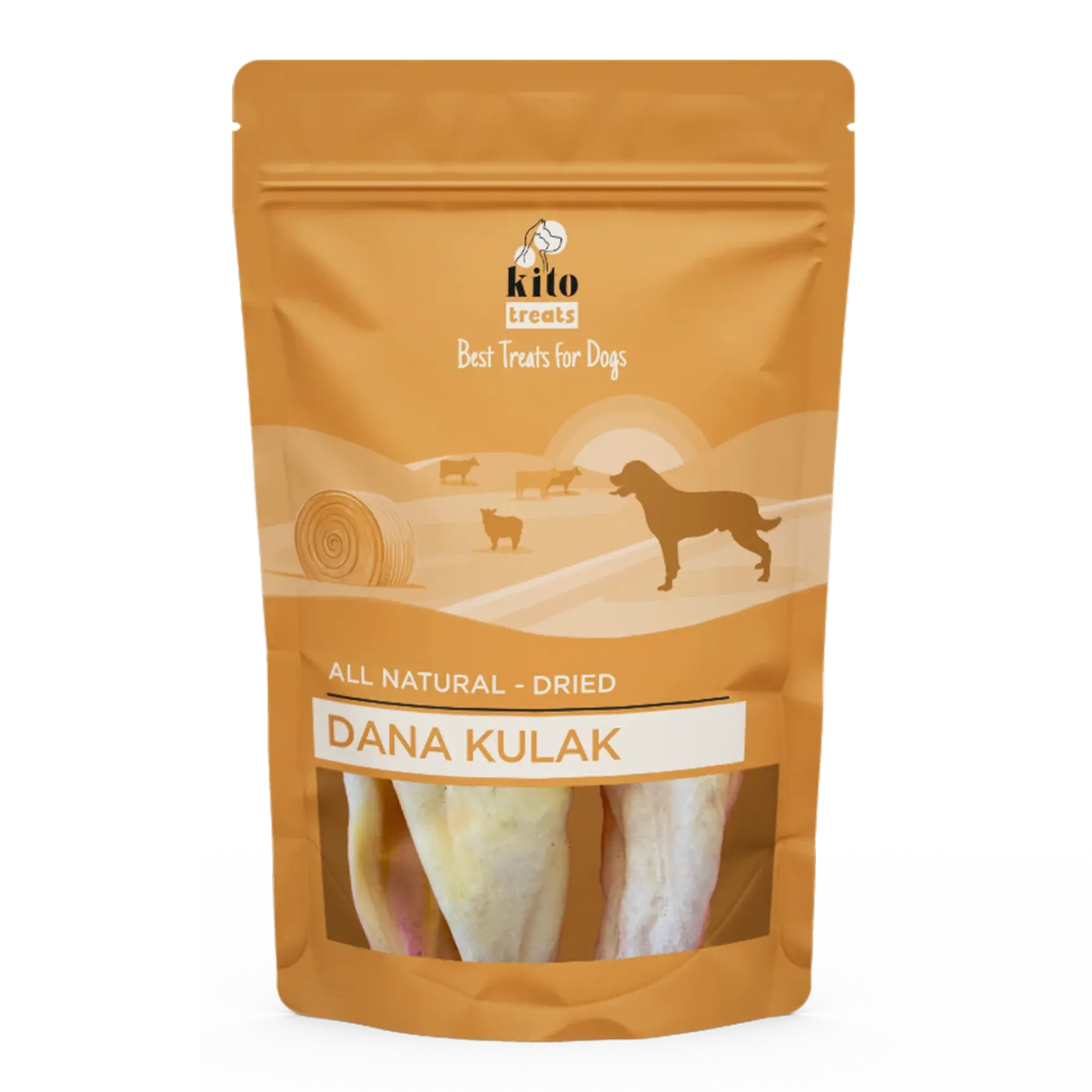 Kito Kurutulmuş Dana Kulak Çiğnemelik Köpek Ödül Maması %100 Doğal, Glutensiz, Organik 100 gr - Alpha-Tact