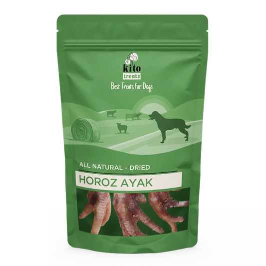 Kito Horoz Ayak Çiğnemelik Köpek Ödül Maması %100 Doğal, Glutensiz, Organik 100 gr - Alpha-Tact