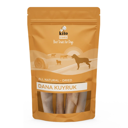 Kito Kurutulmuş Dana Kuyruk Çiğnemelik Köpek Ödül Maması %100 Doğal, Glutensiz, Organik 100 gr - Alpha-Tact