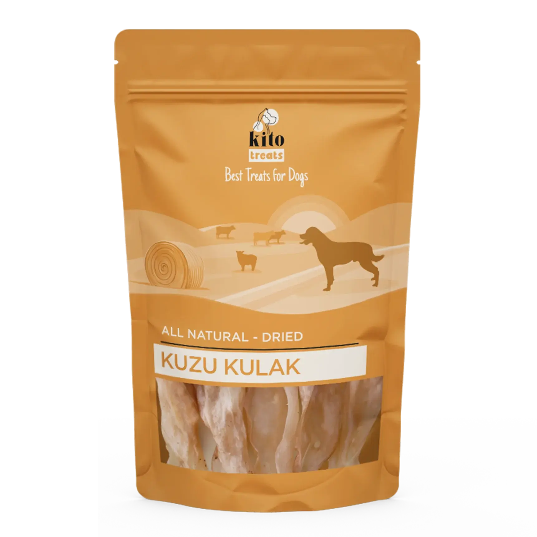 Kito Kurutulmuş Kuzu Kulak Çiğnemelik Köpek Ödül Maması %100 Doğal, Glutensiz, Organik 100 gr - Alpha-Tact